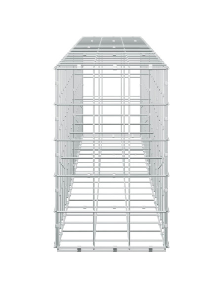 Gabione con filo da 5 mm e rete 10x10 cm 200x30x50 cm
