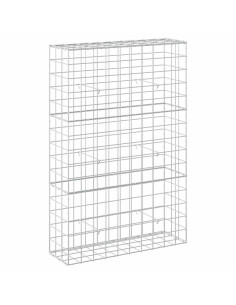 Gabione con filo da 5 mm e rete 10x10 cm 100x30x150 cm 2