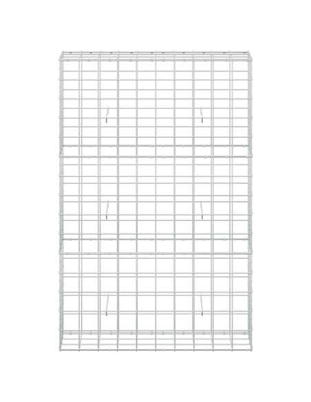 Gabione con filo da 5 mm e rete 10x10 cm 100x30x150 cm
