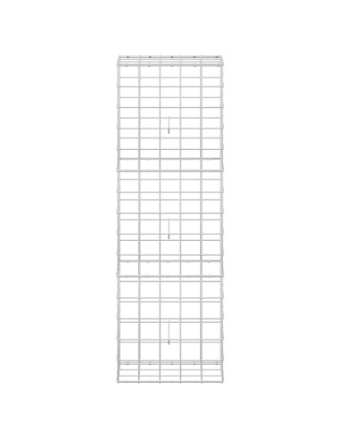 Gabione con filo da 5 mm e rete 10x10 cm 50x30x150 cm