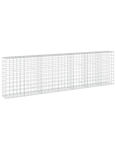 Gabione con filo da 5 mm e rete 10x10 cm 350x30x100 cm 2