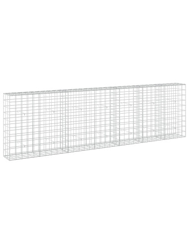Gabione con filo da 5 mm e rete 10x10 cm 350x30x100 cm