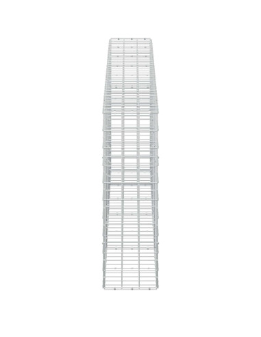 Gabione con filo da 5 mm e rete 10x10 cm 350x30x100 cm
