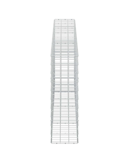 Gabione con filo da 5 mm e rete 10x10 cm 350x30x100 cm