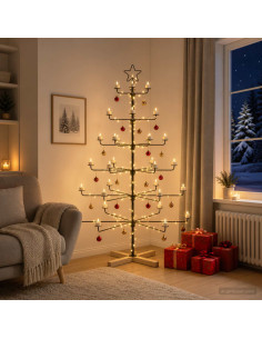 Albero di Natale in Metallo con Supporto KUOPIO 150 cm