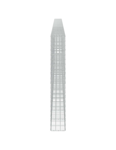 Gabione con filo da 5 mm e rete 10x10 cm 1150x30x200 cm