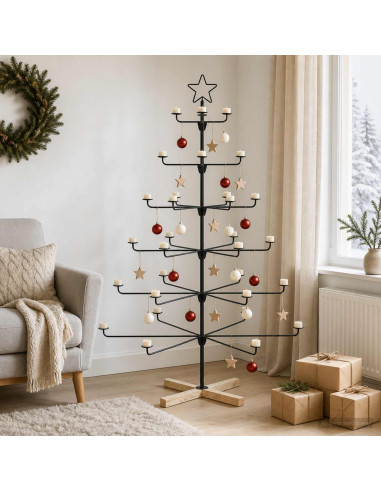 Albero di Natale in Metallo con Supporto KUOPIO 150 cm
