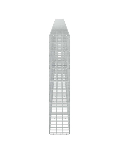 Gabione con filo da 5 mm e rete 10x10 cm 1000x30x150 cm