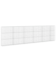 Gabione con filo da 5 mm e rete 10x10 cm 550x30x150 cm 2