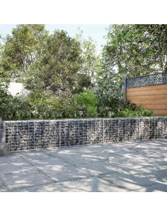 Gabione con Filo da 3,5 mm e Rete da 5x10 cm 500x10x50 cm