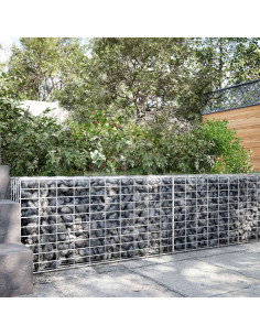 Gabione con Filo da 3,5 mm e Rete da 5x10 cm 50x10x50 cm