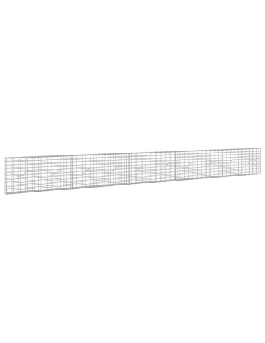 Gabione con Filo da 3,5 mm e Rete da 5x10 cm 500x10x50 cm