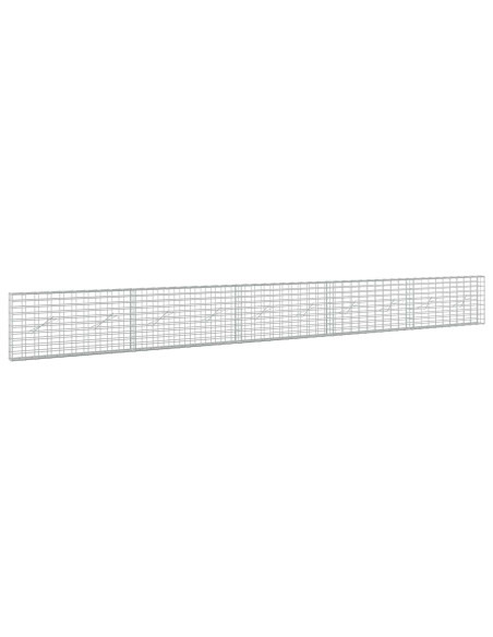 Gabione con Filo da 3,5 mm e Rete da 5x10 cm 500x10x50 cm
