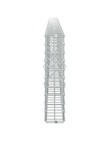 Gabione con Filo da 3,5 mm e Rete da 5x10 cm 500x10x50 cm
