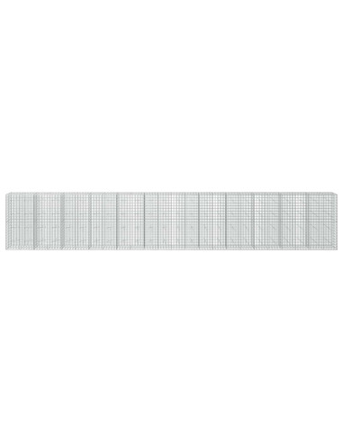 Gabione con Filo da 3,5 mm e Rete da 5x10 cm 1200x20x200 cm
