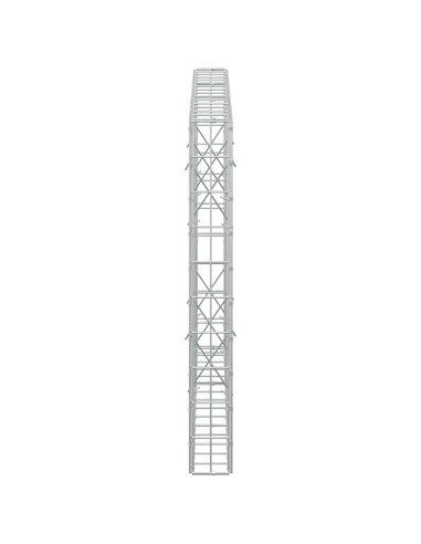 Gabione con Filo da 3,5 mm e Rete da 5x10 cm 150x10x100 cm