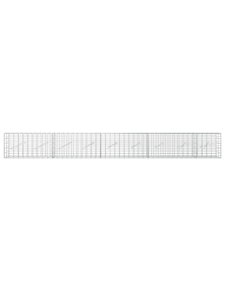 Gabione con Filo da 3,5 mm e Rete da 5x10 cm 450x10x50 cm