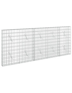 Gabione con Filo da 3,5 mm e Rete da 5x10 cm 250x10x100 cm 2