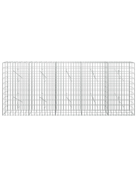 Gabione con Filo da 3,5 mm e Rete da 5x10 cm 250x10x100 cm