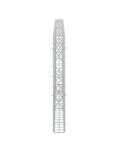 Gabione con Filo da 3,5 mm e Rete da 5x10 cm 250x10x100 cm