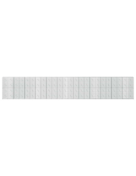 Gabione con Filo da 3,5 mm e Rete da 5x10 cm 1200x10x200 cm