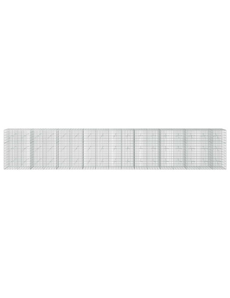 Gabione con Filo da 3,5 mm e Rete da 5x10 cm 850x20x150 cm