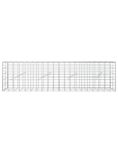 Gabione con Filo da 3,5 mm e Rete da 5x10 cm 200x10x50 cm