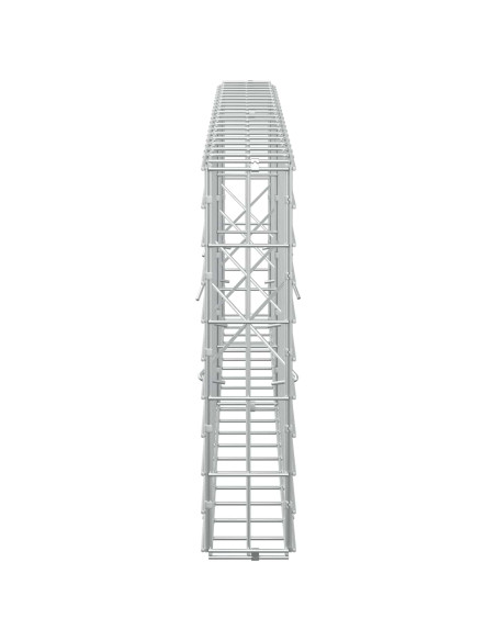 Gabione con Filo da 3,5 mm e Rete da 5x10 cm 200x10x50 cm