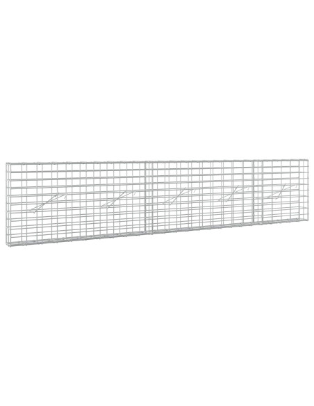 Gabione con Filo da 3,5 mm e Rete da 5x10 cm 250x10x50 cm