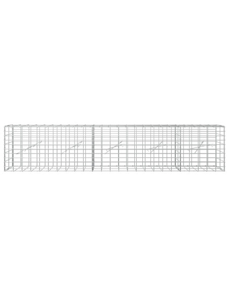 Gabione con Filo da 3,5 mm e Rete da 5x10 cm 250x10x50 cm