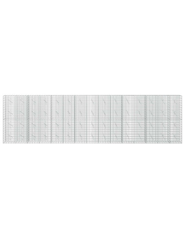 Gabione con Filo da 3,5 mm e Rete da 5x10 cm 750x10x200 cm