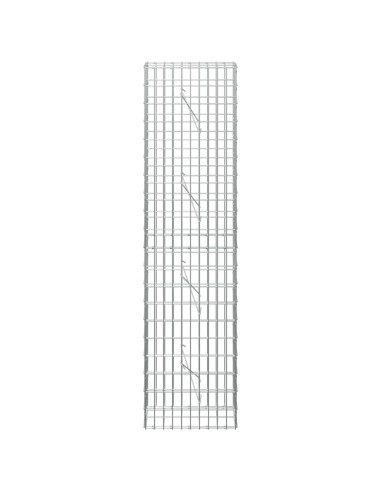 Gabione con Filo da 3,5 mm e Rete da 5x10 cm 50x10x200 cm