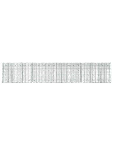 Gabione con Filo da 3,5 mm e Rete da 5x10 cm 1100x20x200 cm