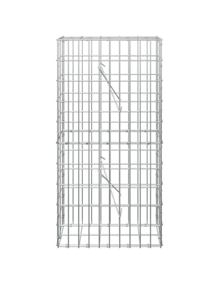 Gabione con Filo da 3,5 mm e Rete da 5x10 cm 50x10x100 cm