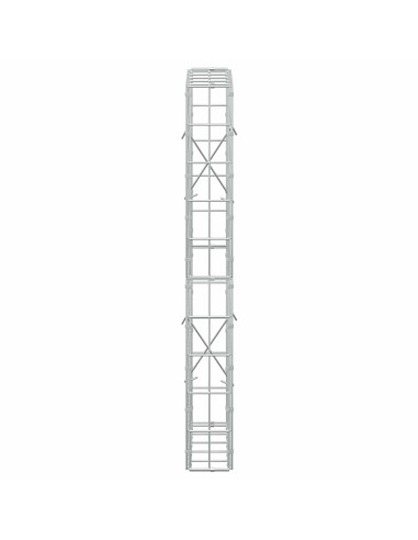 Gabione con Filo da 3,5 mm e Rete da 5x10 cm 50x10x100 cm