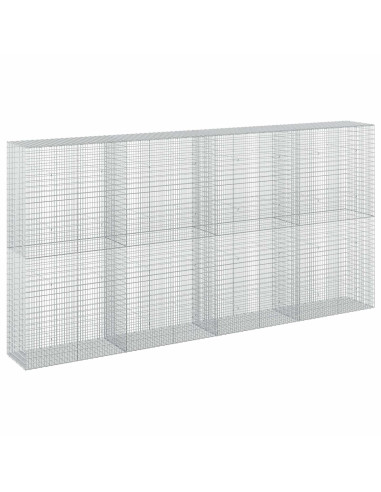 Gabione con filo da 3,5 mm e rete da 5x2,5 cm 400x50x200 cm