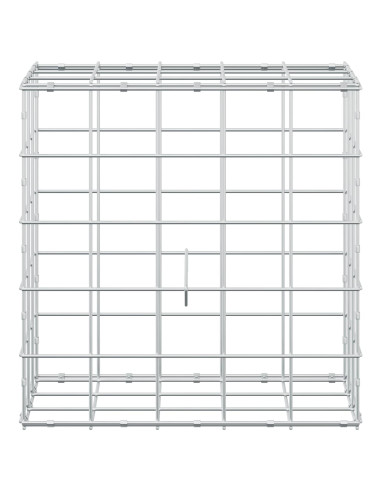 Gabione con filo da 5 mm e rete 10x10 cm 50x30x50 cm