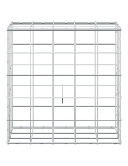 Gabione con filo da 5 mm e rete 10x10 cm 50x30x50 cm