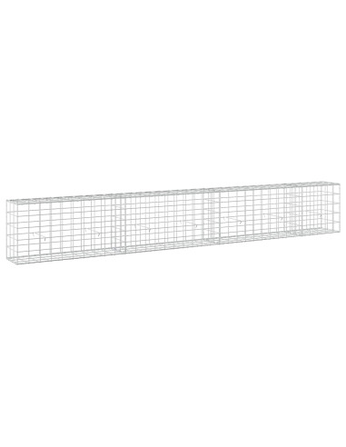 Gabione con filo da 5 mm e rete 10x10 cm 350x30x50 cm