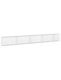 Gabione con filo da 5 mm e rete 10x10 cm 450x30x50 cm 2