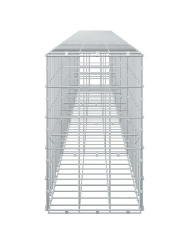 Gabione con filo da 5 mm e rete 10x10 cm 450x30x50 cm