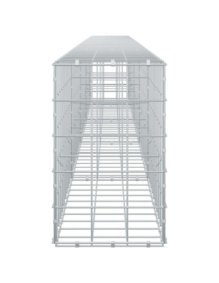 Gabione con filo da 5 mm e rete 10x10 cm 450x30x50 cm