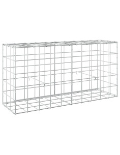 Gabione con filo da 5 mm e rete 10x10 cm 100x30x50 cm 2