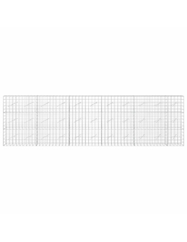 Gabione con Filo da 3,5 mm e Rete da 10x10 cm 550x10x150 cm