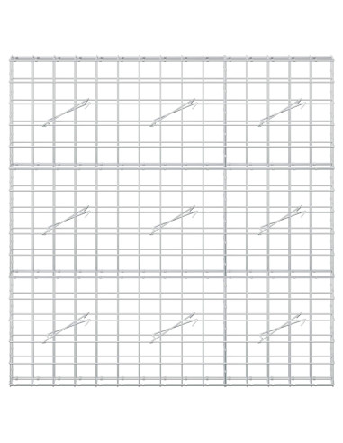 Gabione con Filo da 3,5 mm e Rete da 10x10 cm 150x10x150 cm