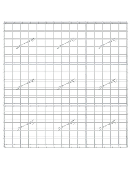 Gabione con Filo da 3,5 mm e Rete da 10x10 cm 150x10x150 cm