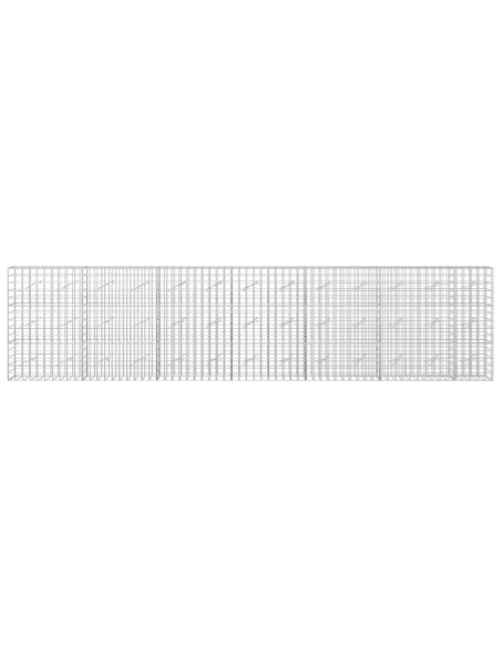 Gabione con Filo da 3,5 mm e Rete da 10x10 cm 650x10x150 cm