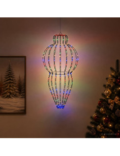 Luce a punta di Natale 320 LED Multicolore Diam. 40 x 75 cm