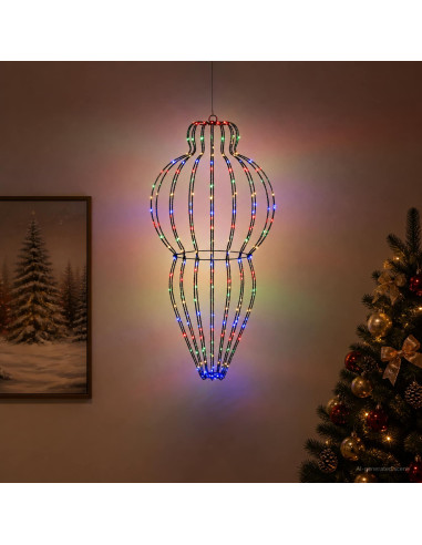 Luce a punta di Natale 320 LED Multicolore Diam. 40 x 75 cm