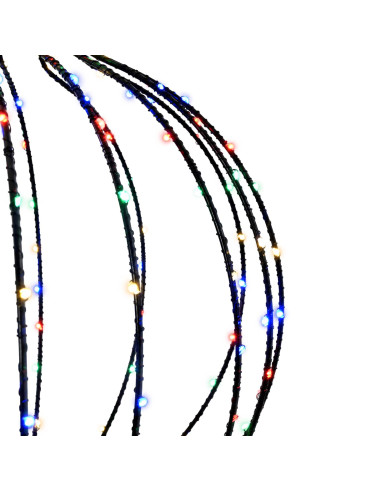 Luce a punta di Natale 320 LED Multicolore Diam. 40 x 75 cm